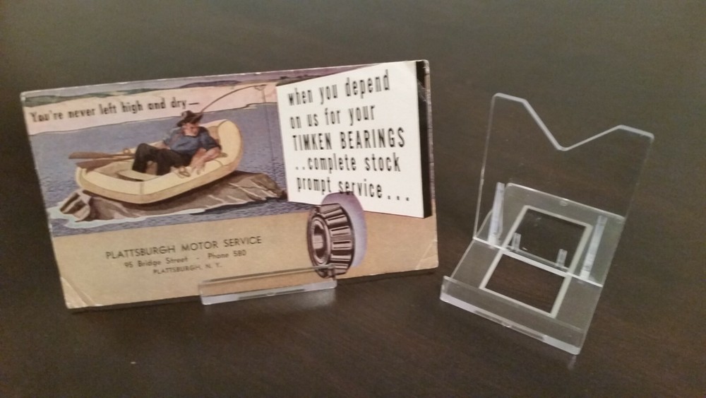 *20 Adjustable 3-1/8" Display Stand Easel Book Blotters Bottle Caps Pinbacks