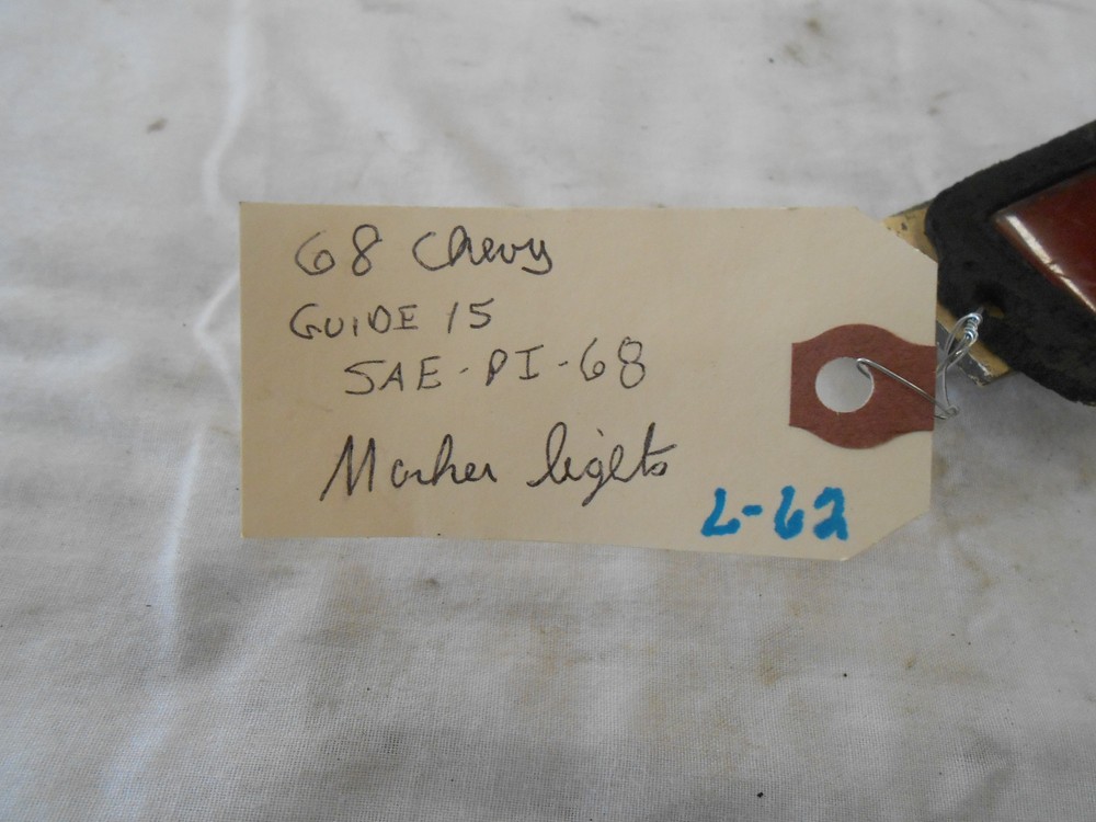 1968 CHEVY MARKER LIGHT LENS, GUIDE 15