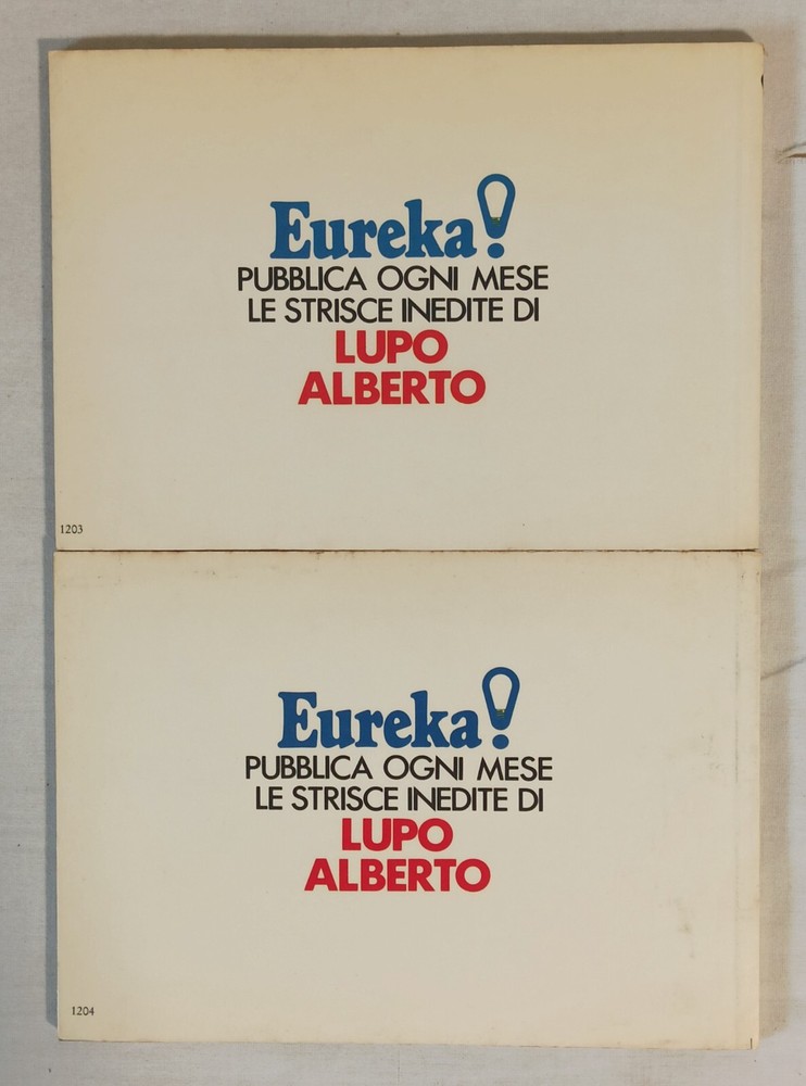 LUPO ALBERTO 2/8 complete sequence Ed. Horn 1984!!!!!