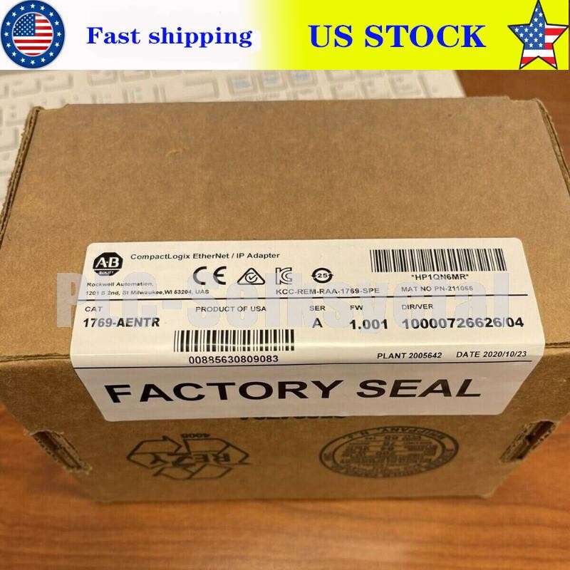 New Sealed AB 1769-AENTR SER A Compactlogix Ethernet/IP Adapter 1769AENTR In US
