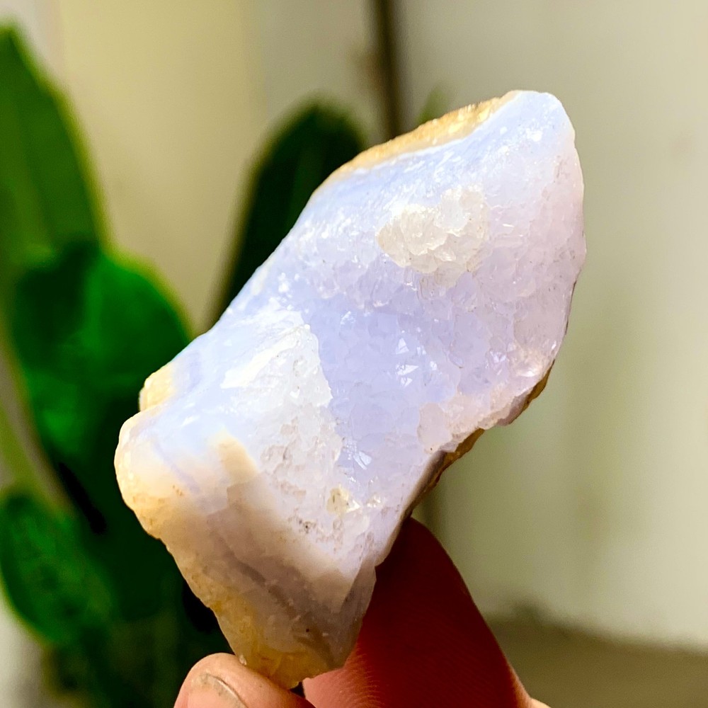 56GNatural Blue striped agate Crystal Chunks piece form Mineral Specimens