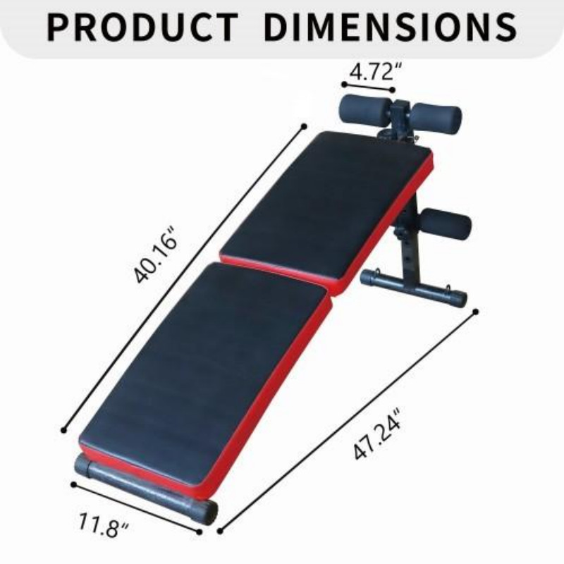 Adjustable Foldable Utility Bench for Home Gym & Strength Training