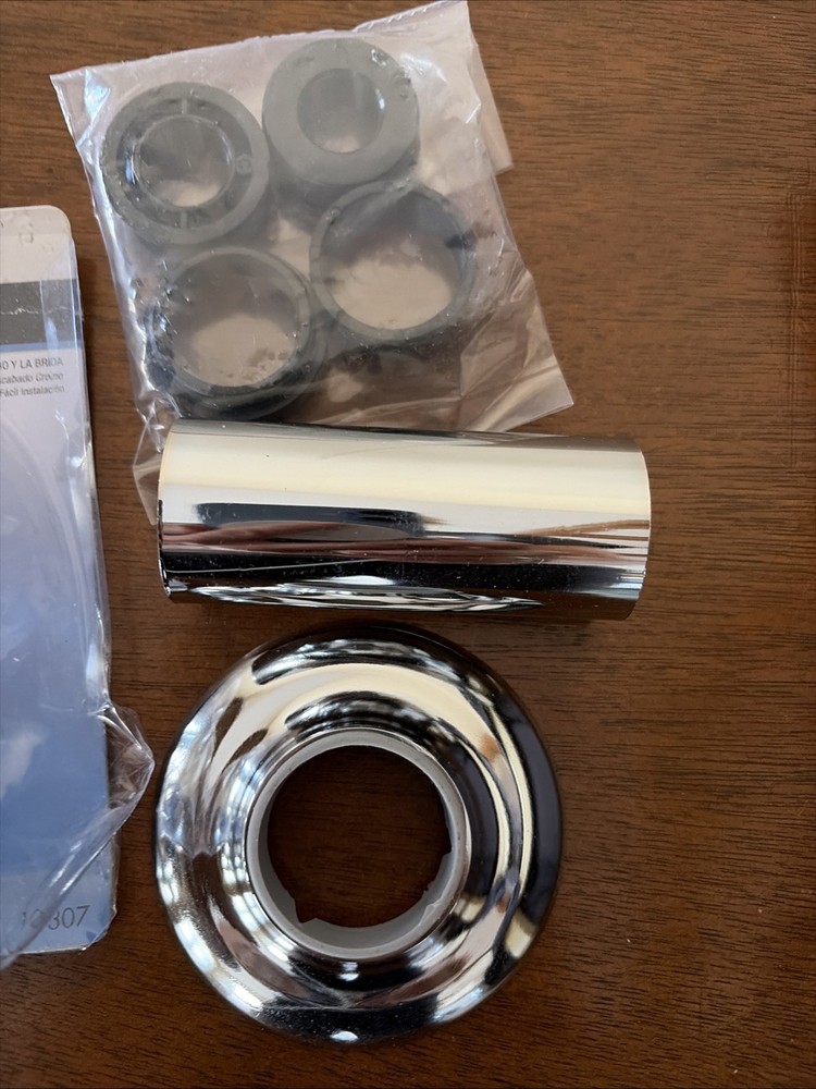 Danco Universal Tube & Flange Assembly Brass Chrome 10307