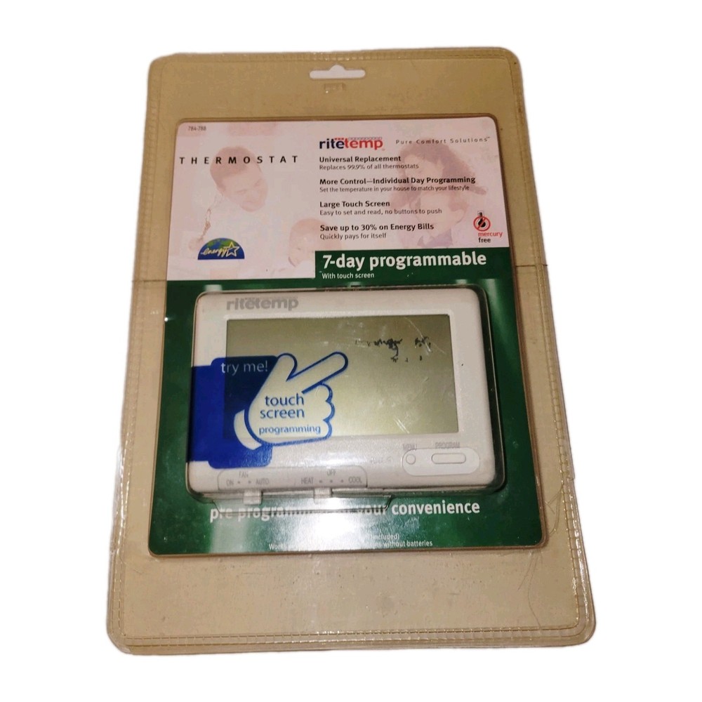 New RiteTemp Thermostat 7 Day Programmable Touch Screen  Pixelation Issue READ
