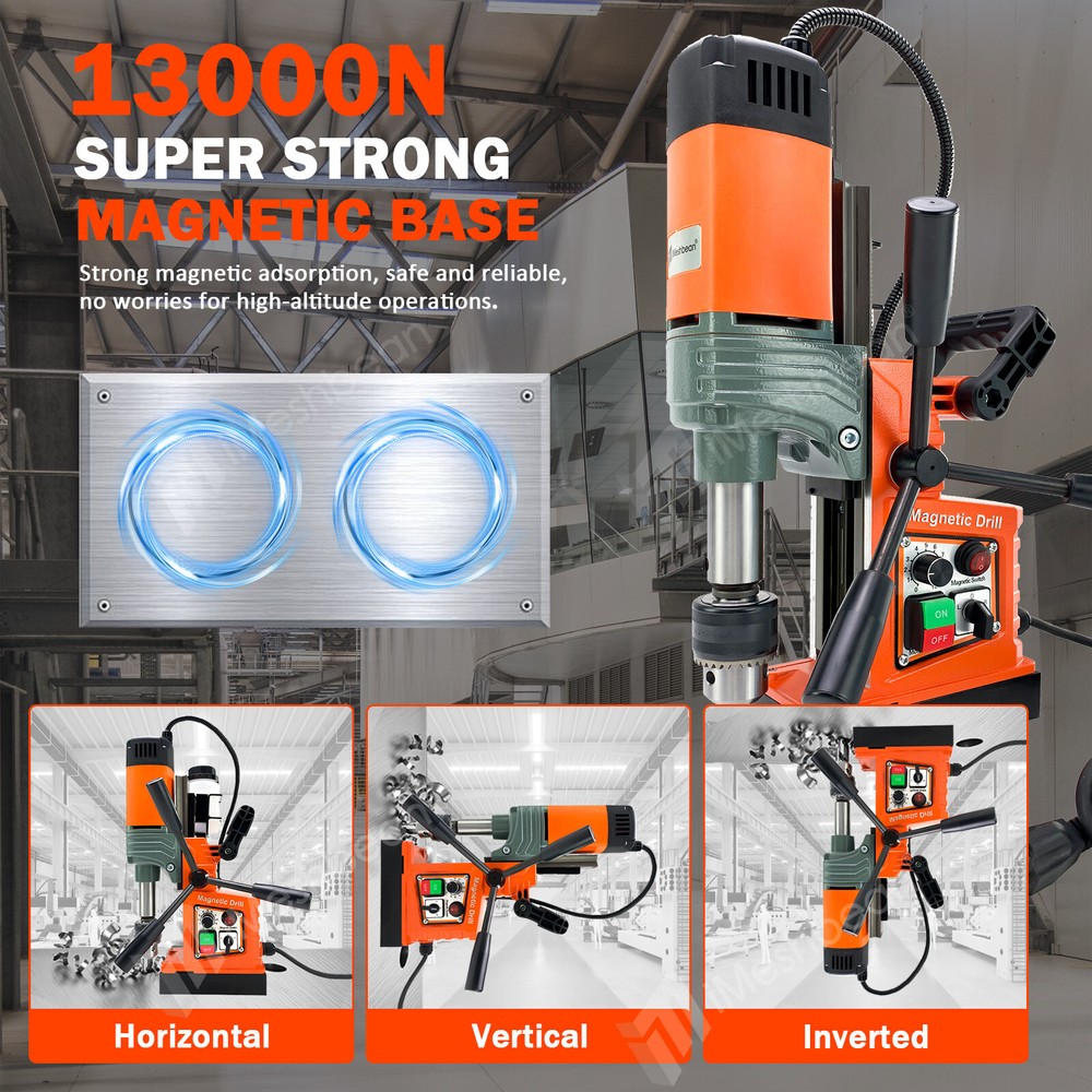 Magnetic Drill Press Coring/Tapping/Drilling Machine 10-Speed Mag Drill Press