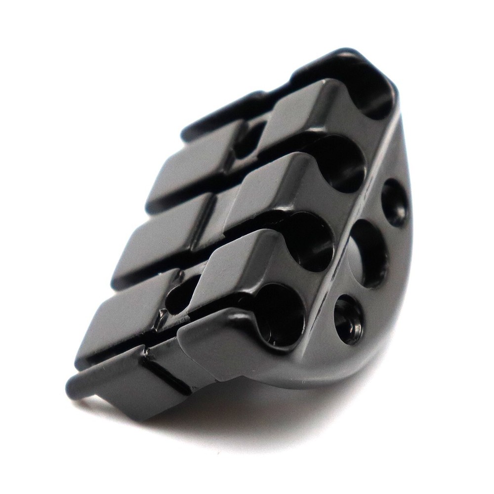 Headless 4string Electric Bass Roller Tailpiece Bridge set Fixed Hardtail Saddle