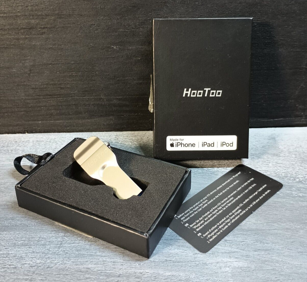 HooToo iPlugmate iPhone Flash Drive 128 GB HT-IM003 Preowned Working