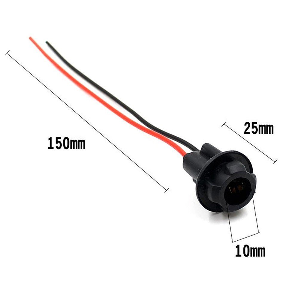 10pcs Wedge Light Base Socket Connector for Car LED Bulbs Installation