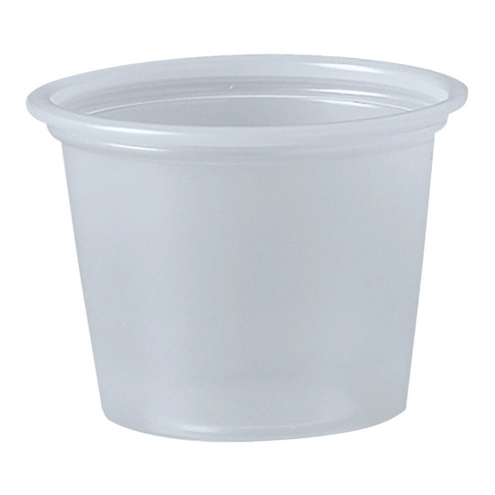Dart P100N 1 oz Translucent Portion Cups Polystyrene – 2500 Count Bulk Pack