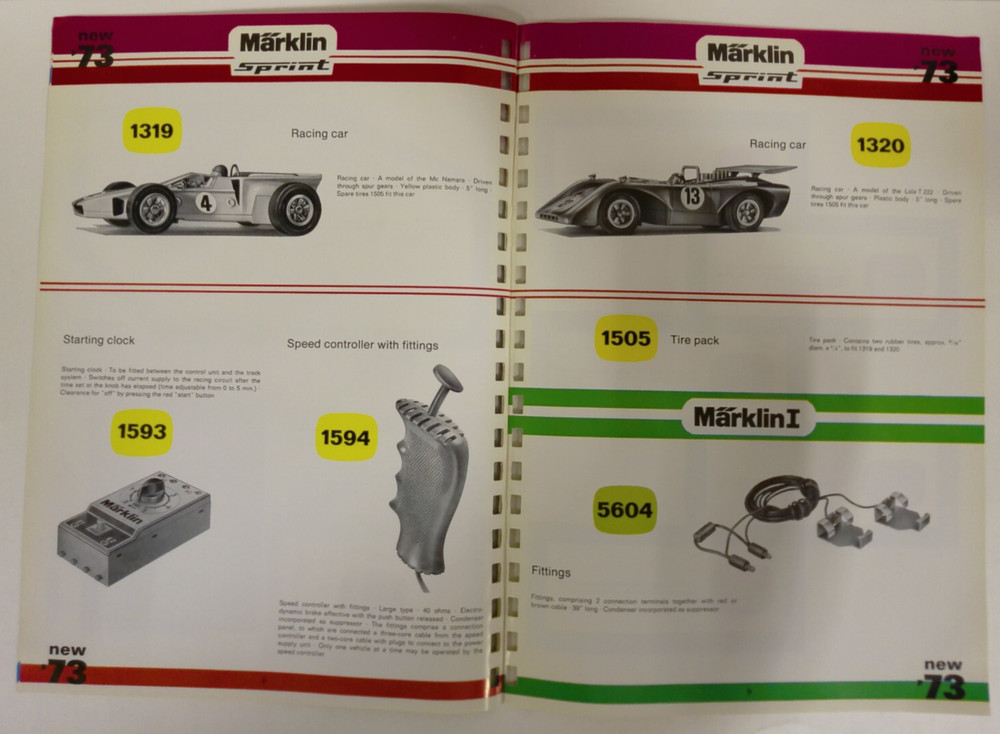 Vintage Marklin New 1973 Catalog