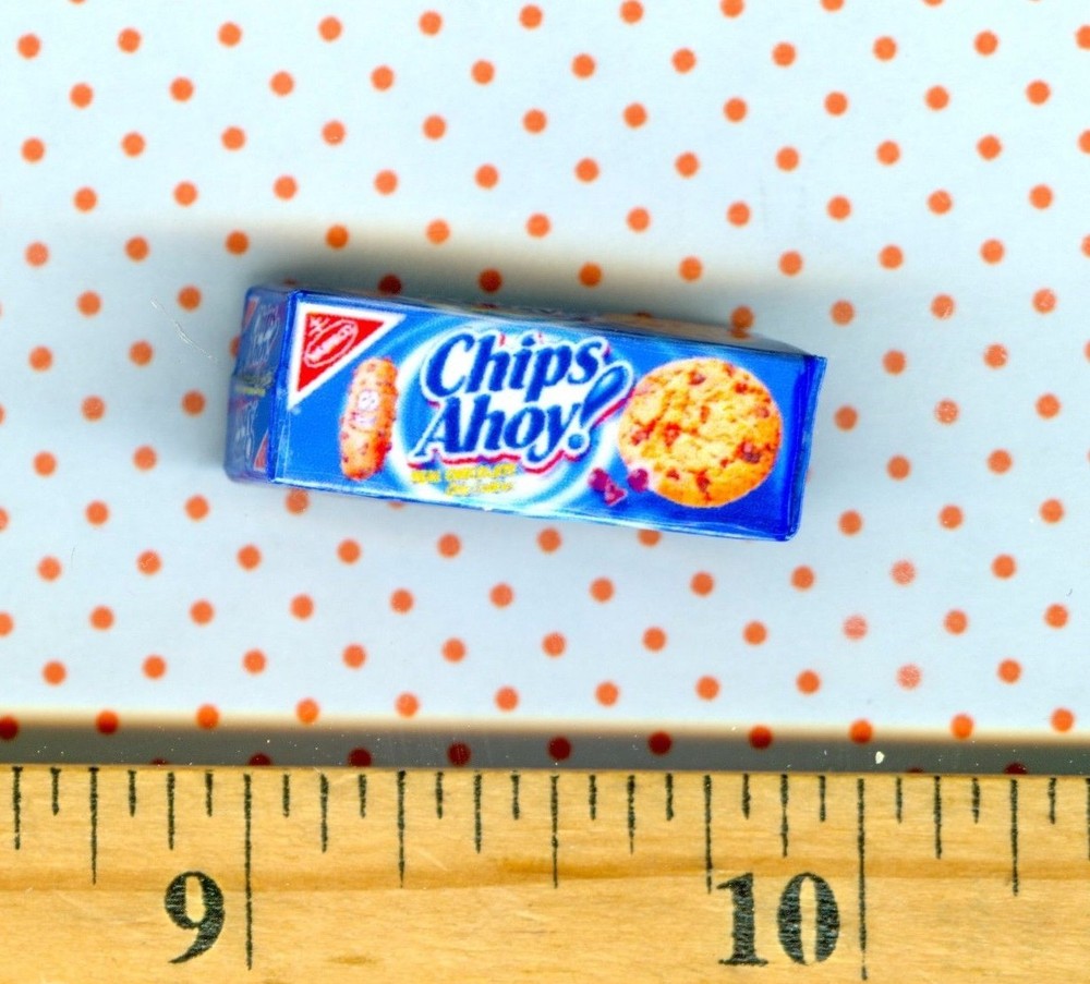Dollhouse Miniature size Chocolate Chip Cookie Box