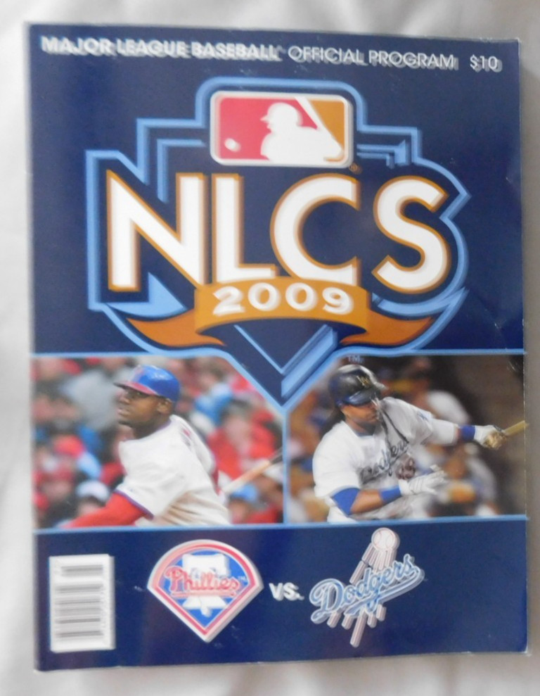 2009 NLCS Program Philadelphia Phillies Vs Los Angeles Dodgers