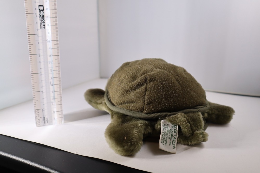 Folkmanis Plush Green Turtle Full Body Shell Hand Puppet 8"