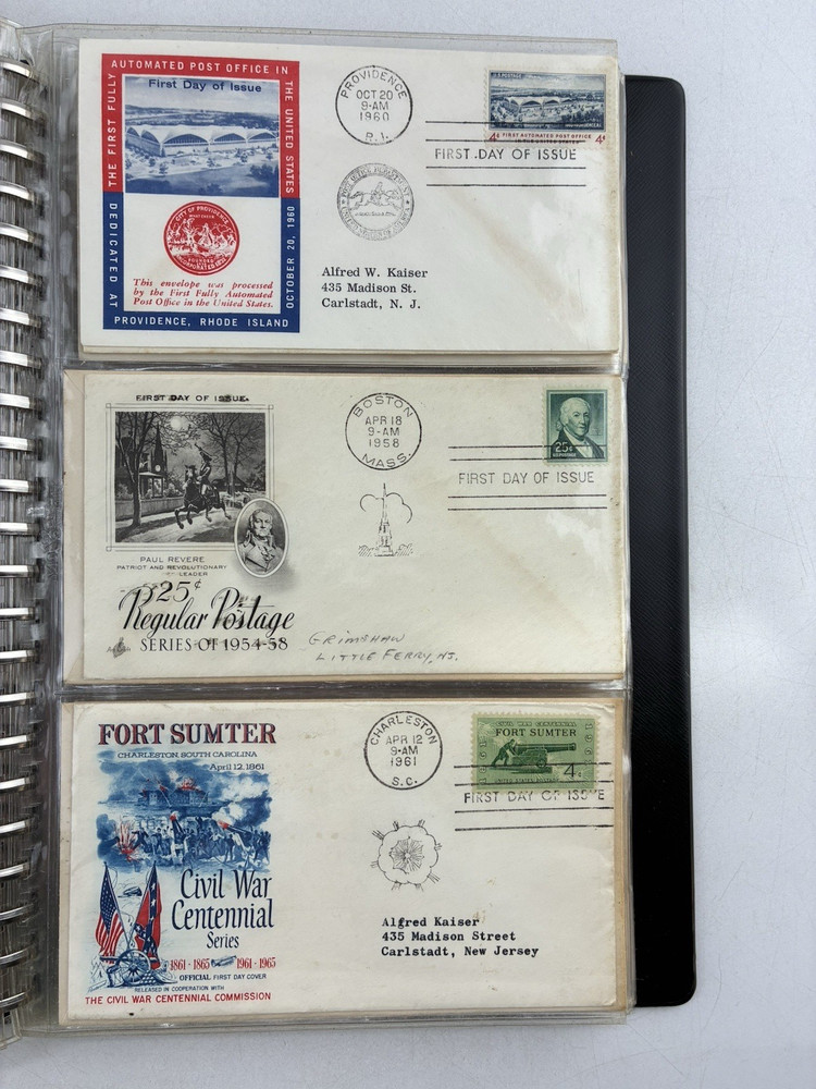1930s - 1950s USPS Covers, Envelopes Postmarked & Addressed 70 Covers / Cards