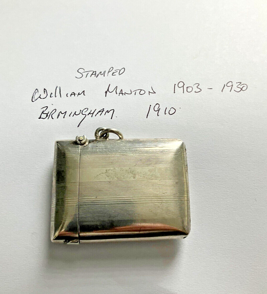 Silver vesta Case , Hallmarked 1910