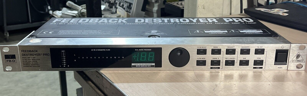 BEHRINGER DSP 1100P FEEDBACK DESTROYER PRO RACK UNIT