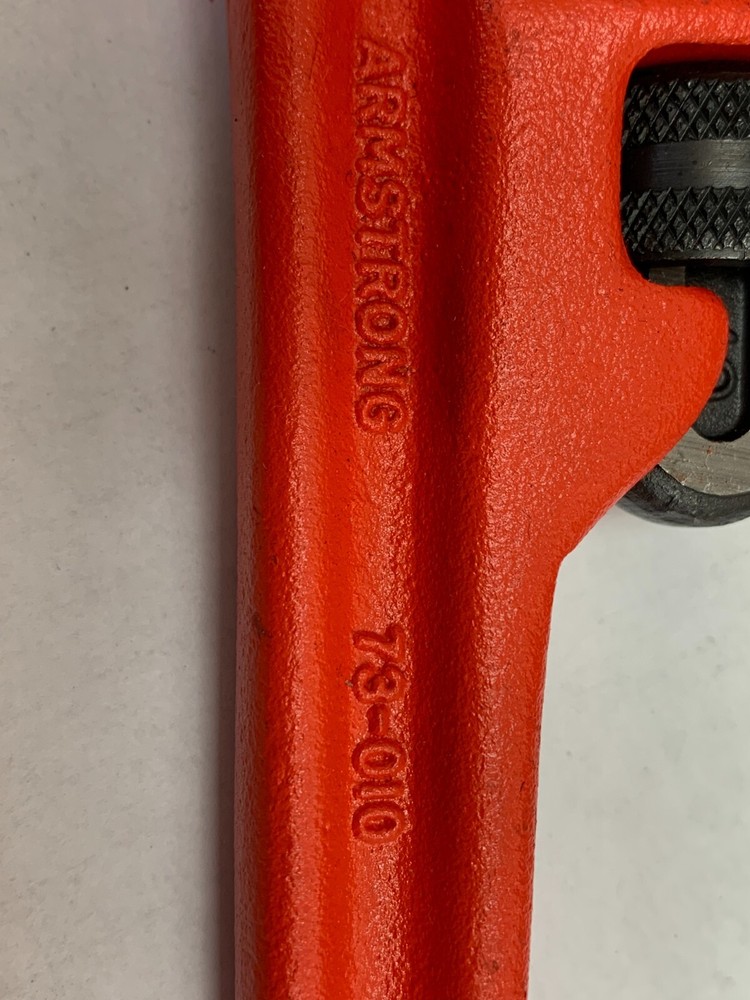 ARMSTRONG TOOLS 10" STRAIGHT PIPE WRENCHES 73-010