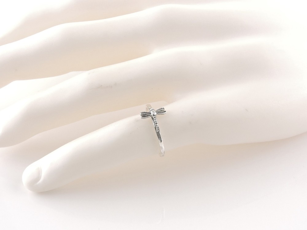 Sterling Silver Dainty Dragonfly Ring