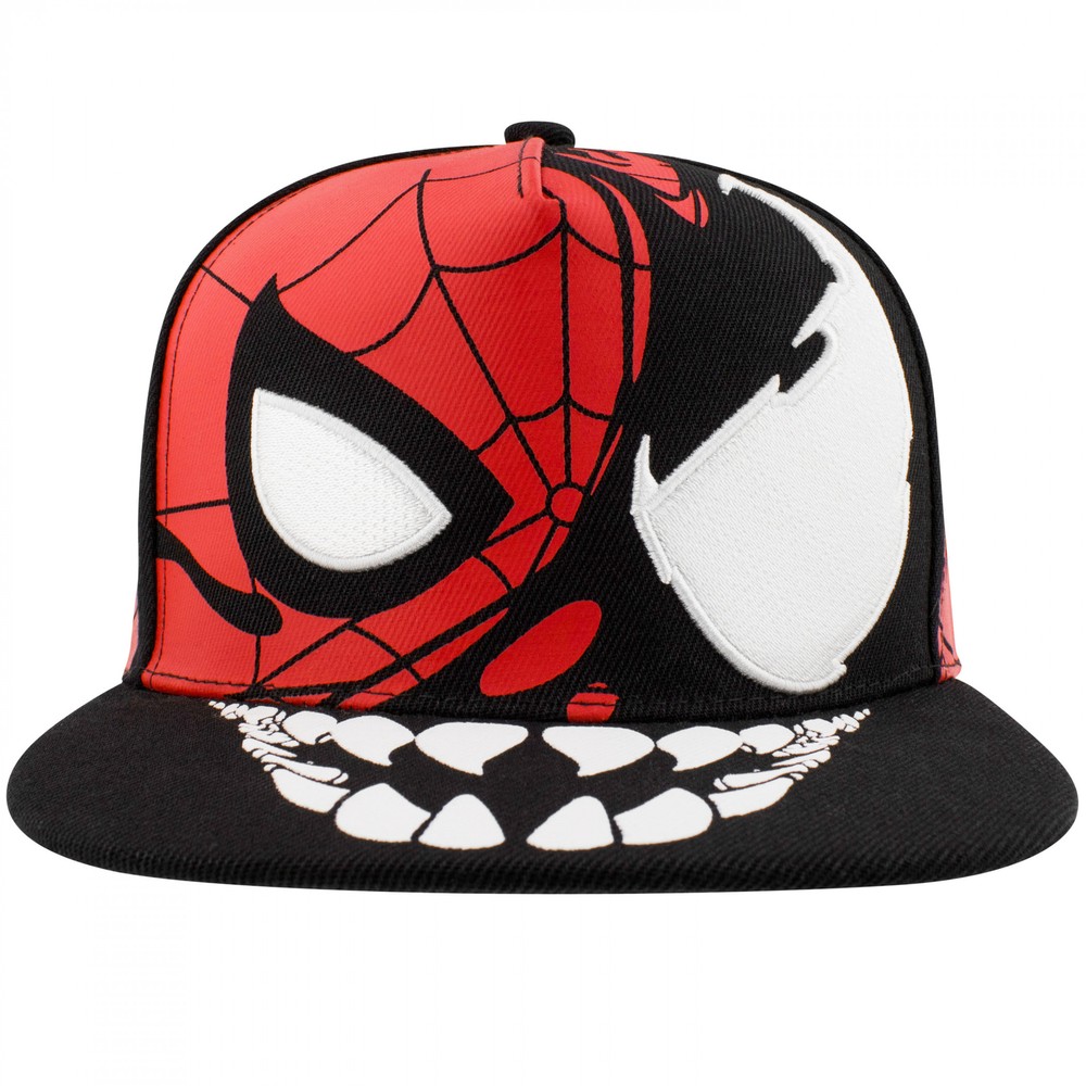 Spider-Man and Venom Takeover Snapback Hat Multi-Color
