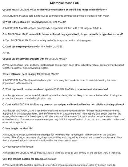 Miicrobial Mass Pro MIIM - Beneficial Bacteria Microbial Enhancer