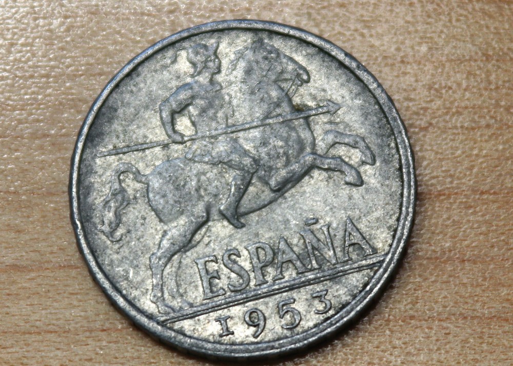 1953 Spain 10 Centimos