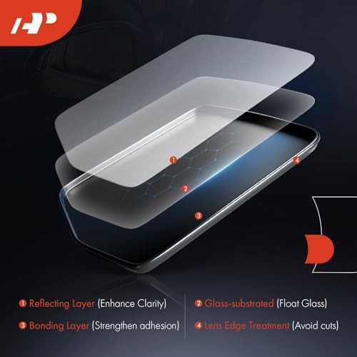 Lower Mirror Glass - Compatible with Dodge Ram 1500 2009 Left Driver Side