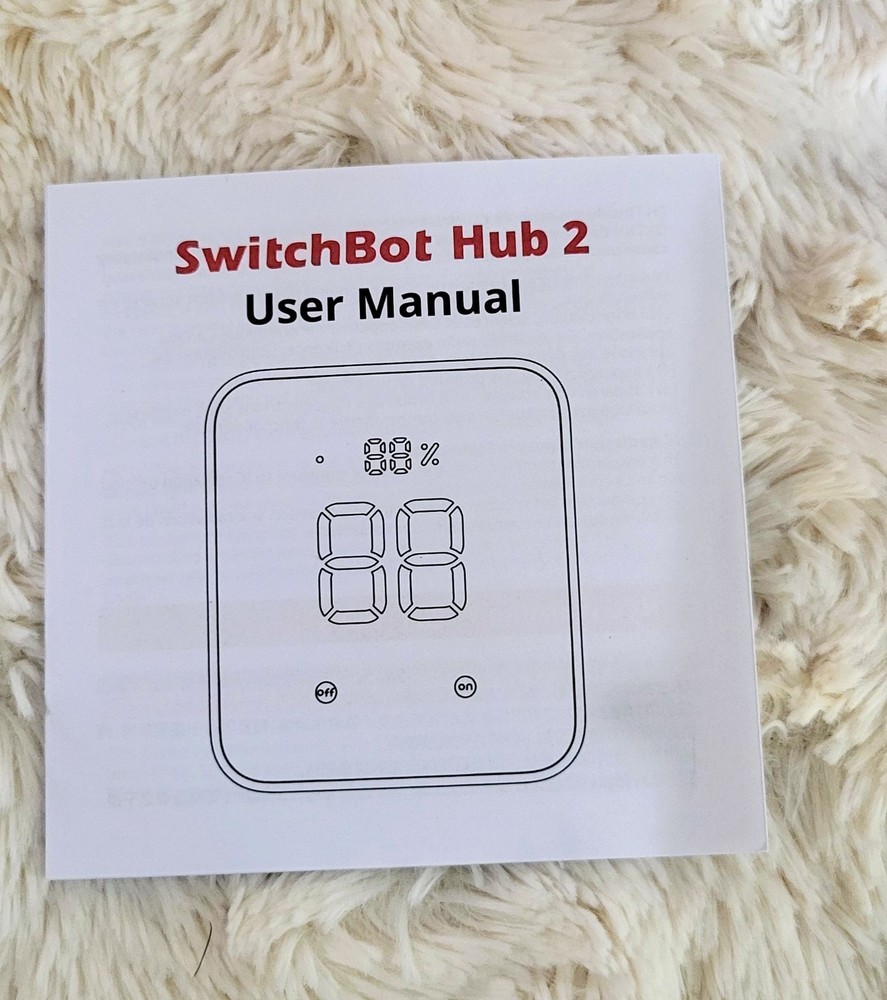 SwitchBot Hub 2 White Smart IR Remote Built-in Meter Wireless Smart Home Hub