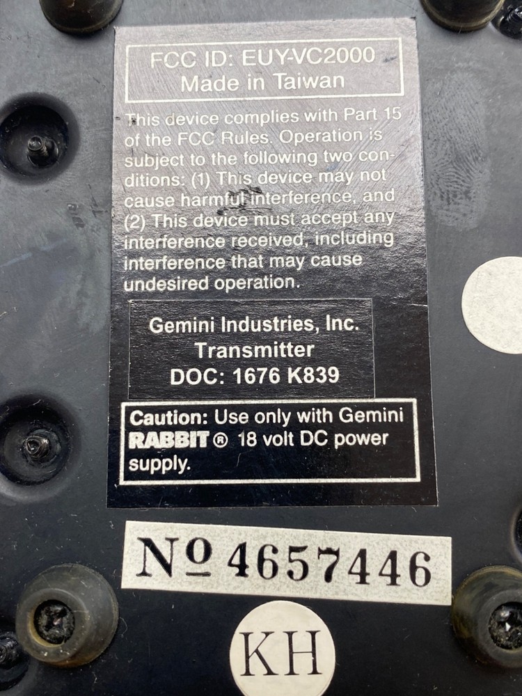 Gemini Transmitter EUYVC2000 Video & Audio Input With Antenna