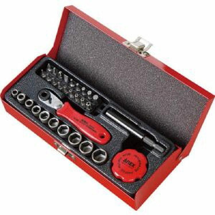 Anex Ratchet Driver Compact Bit 52 Case Multi Set No.52528B From Japan 28 Pcs