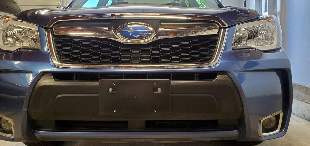 Front License Plate Mount Bracket Round Hole Adapter Kit for Subaru–Plastic P...
