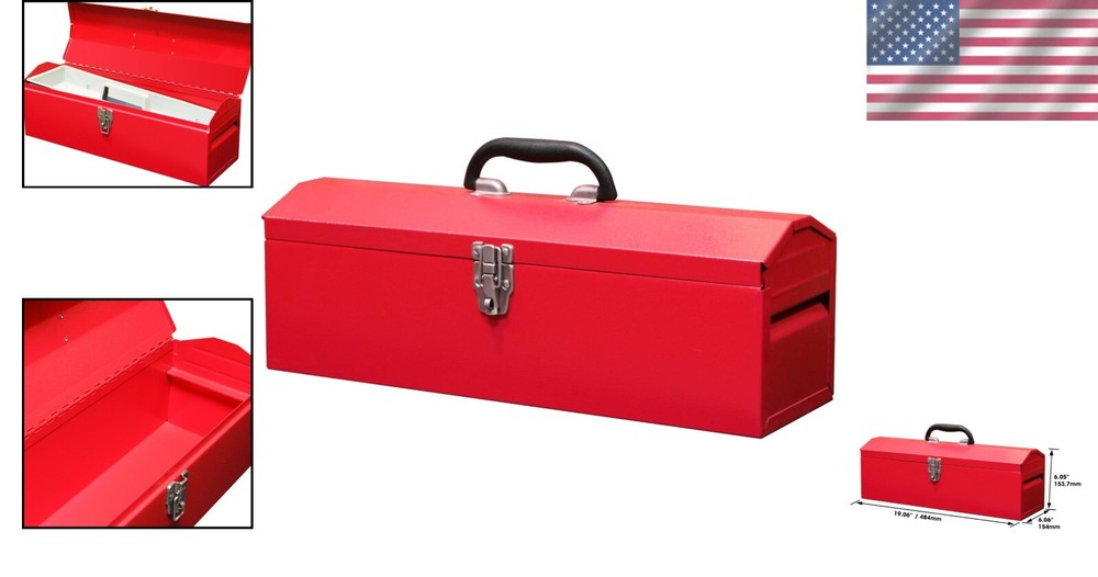Compact 19" Toolkit Storage with Comfortable Handle - Ideal for Professionals