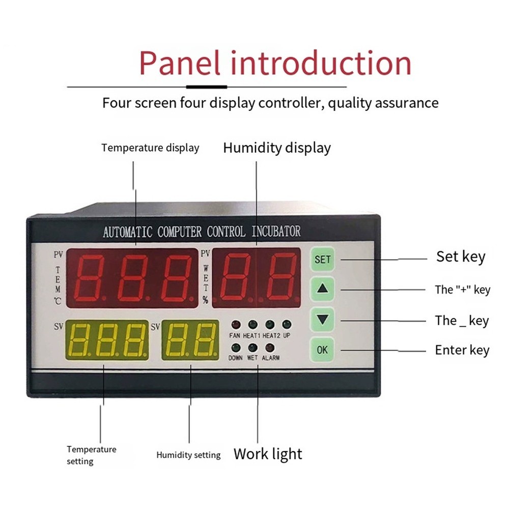 XM-18 Intelligent Digital Incubator Controller, Multifunctional Temp8903