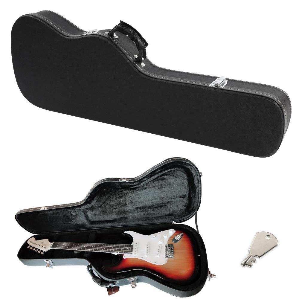 Glarry Protable Flat Surface Special Shape ST Electric Guitar Hard Shell Case