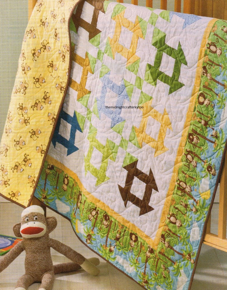 Monkey Business Quilt Pattern Pieced GG