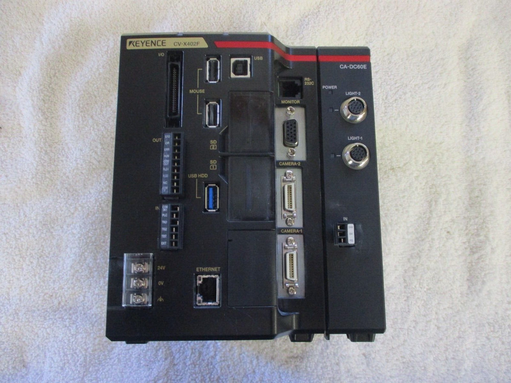 KEYENCE Vision Camera System Controller   CV-X402F   includes CA-DC60E