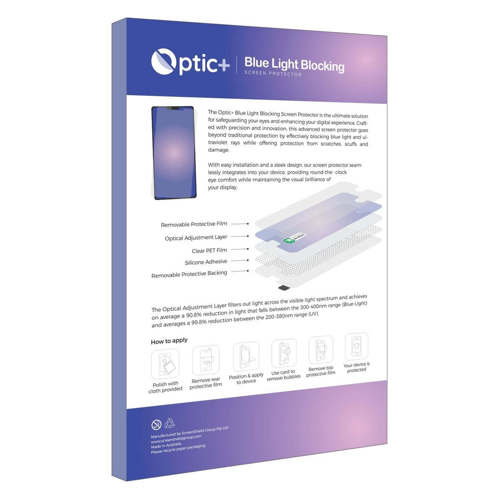 Optic+ Blue Light Blocking Screen Protector for LG gram Pro 17 2024