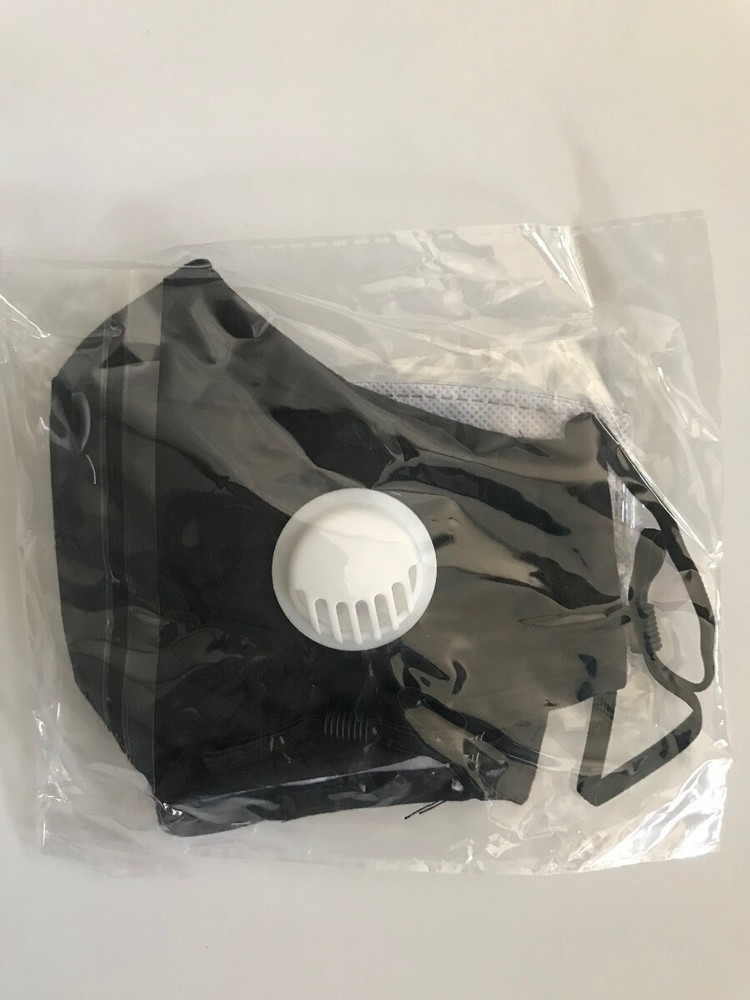 FACE MASK WASHABLE REUSABLE INCLUDES (2) PM2.5 FILTERS