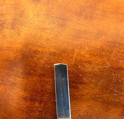 Dastra carving chisel, single bevel, #1 8mm, hornbeam handle