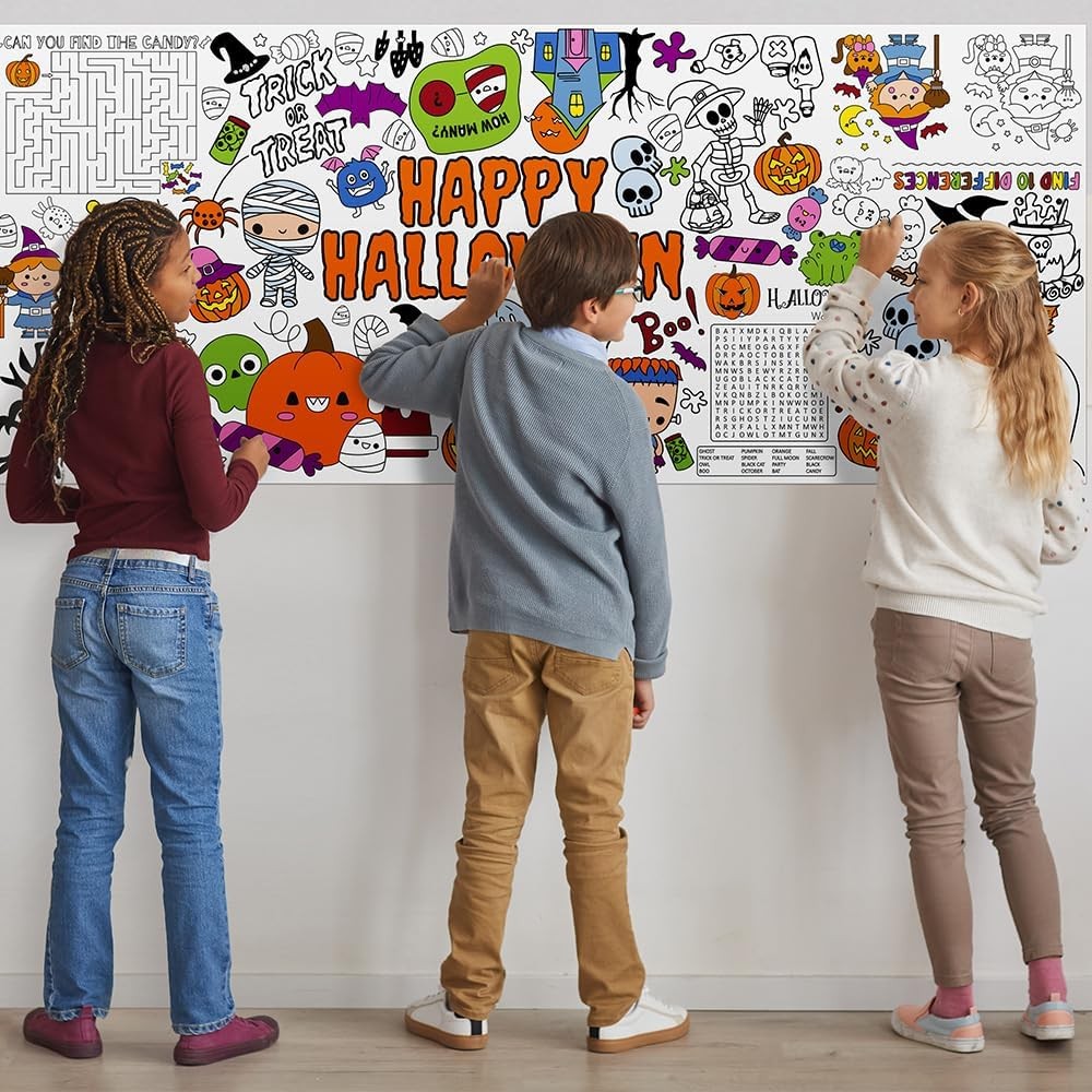 Halloween Decorations, 72" x 35" (Rectangular), Colorful