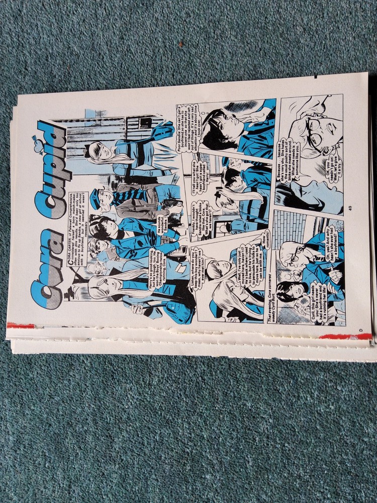 A2z Ephemera 1987 Comic Strip Story Cora Cupid