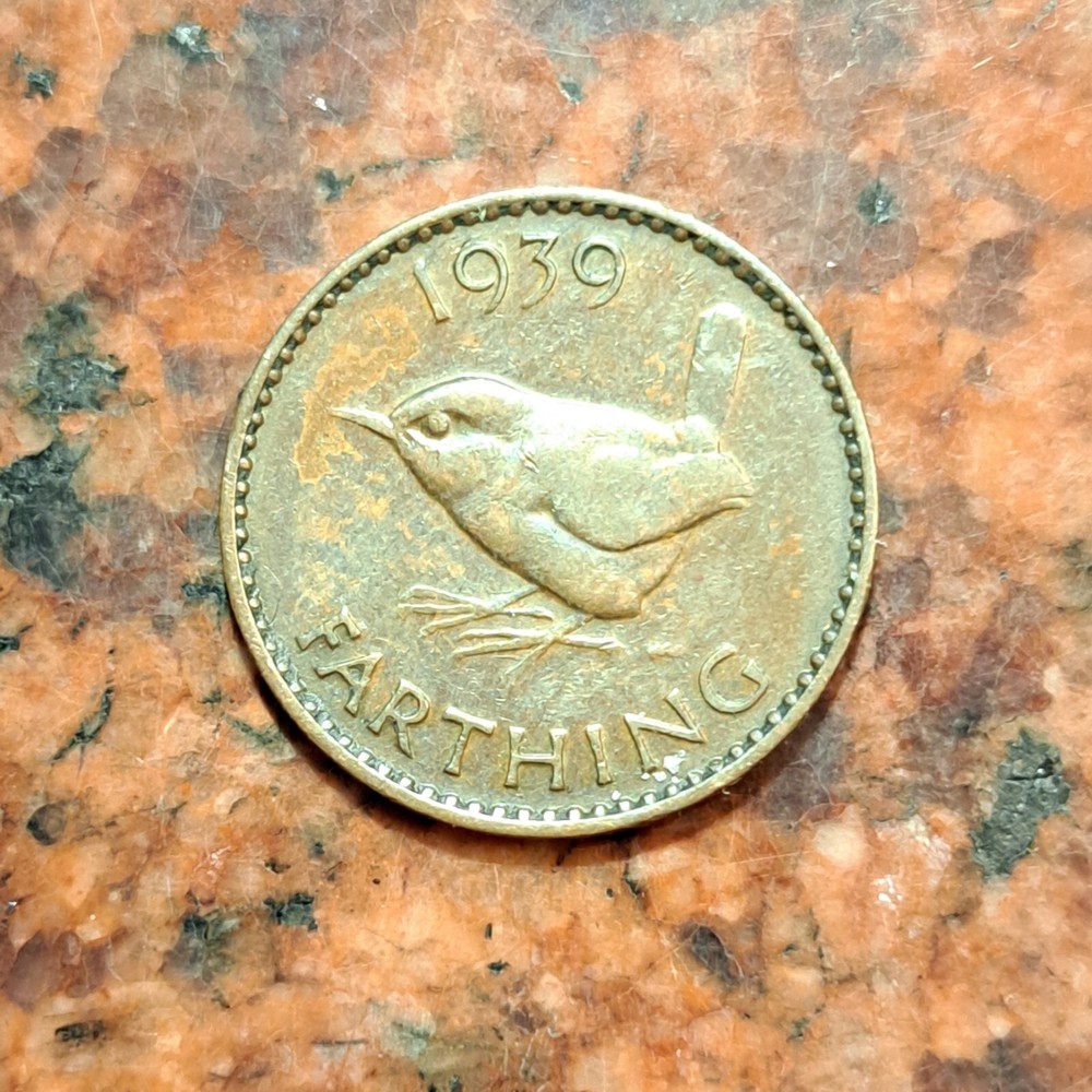 1939 GREAT BRITAIN FARTHING COIN - #B3961