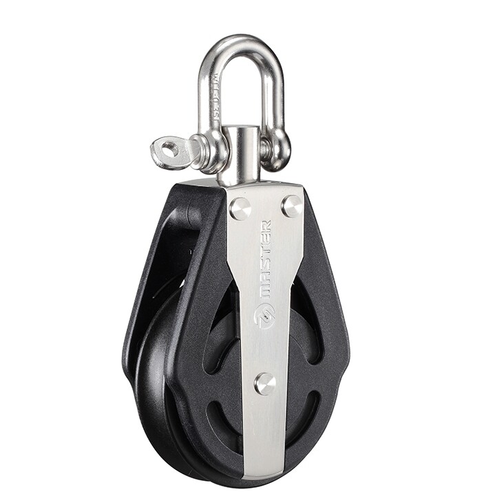 76mm Deluxe Single/ Swivel Shackle Block - Master SPB-7601F