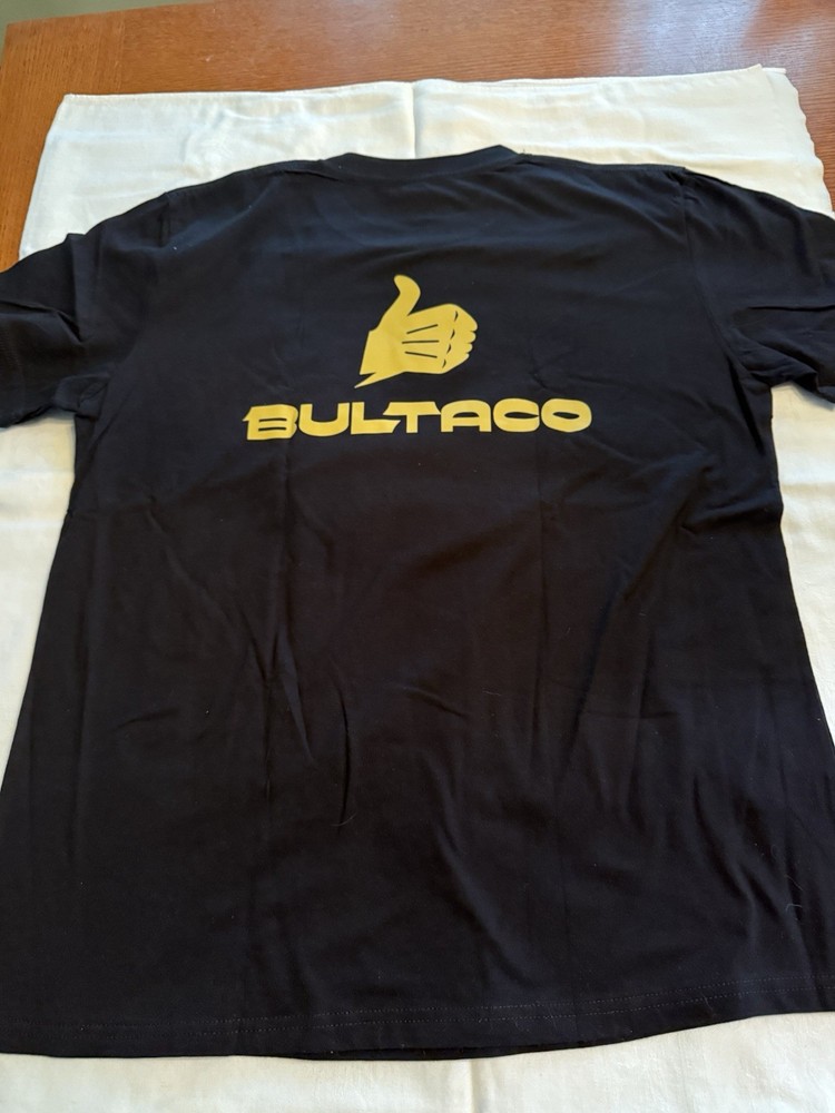 Bultaco T shirt front & back printing