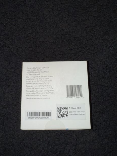 Ring Alarm Panic Button For Ring Alarm 1st Gen White