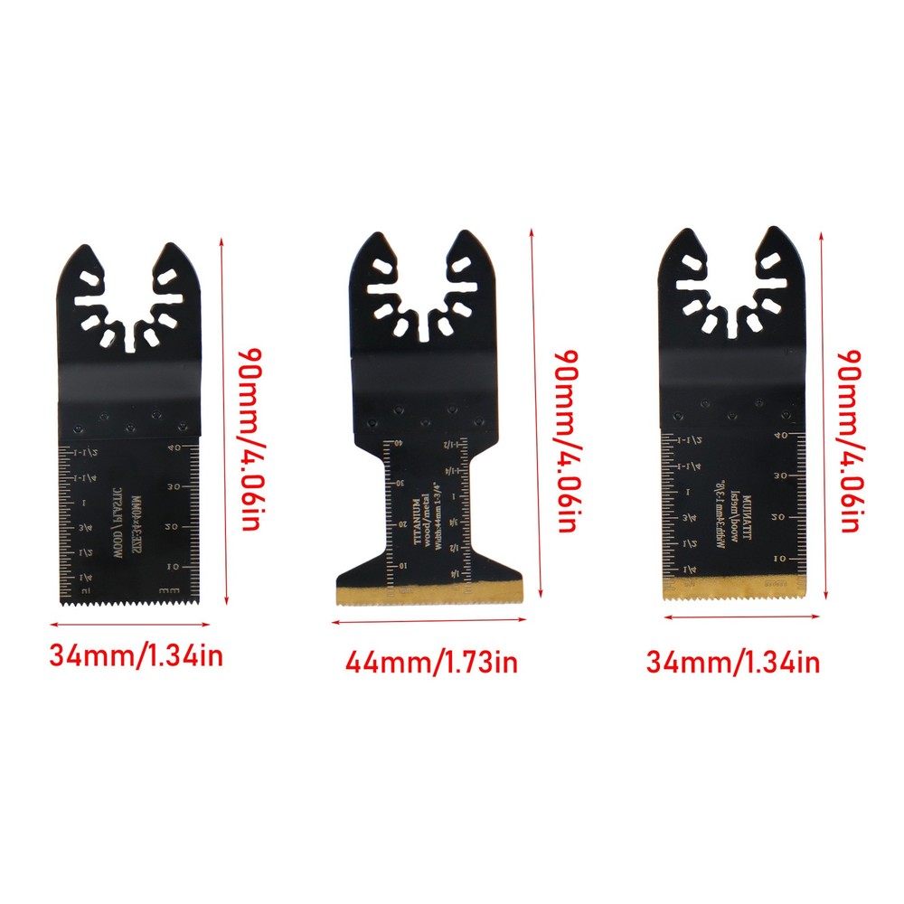 LABLT Oscillating Saw Blades 100Pcs Professional Titanium Multitool Blades