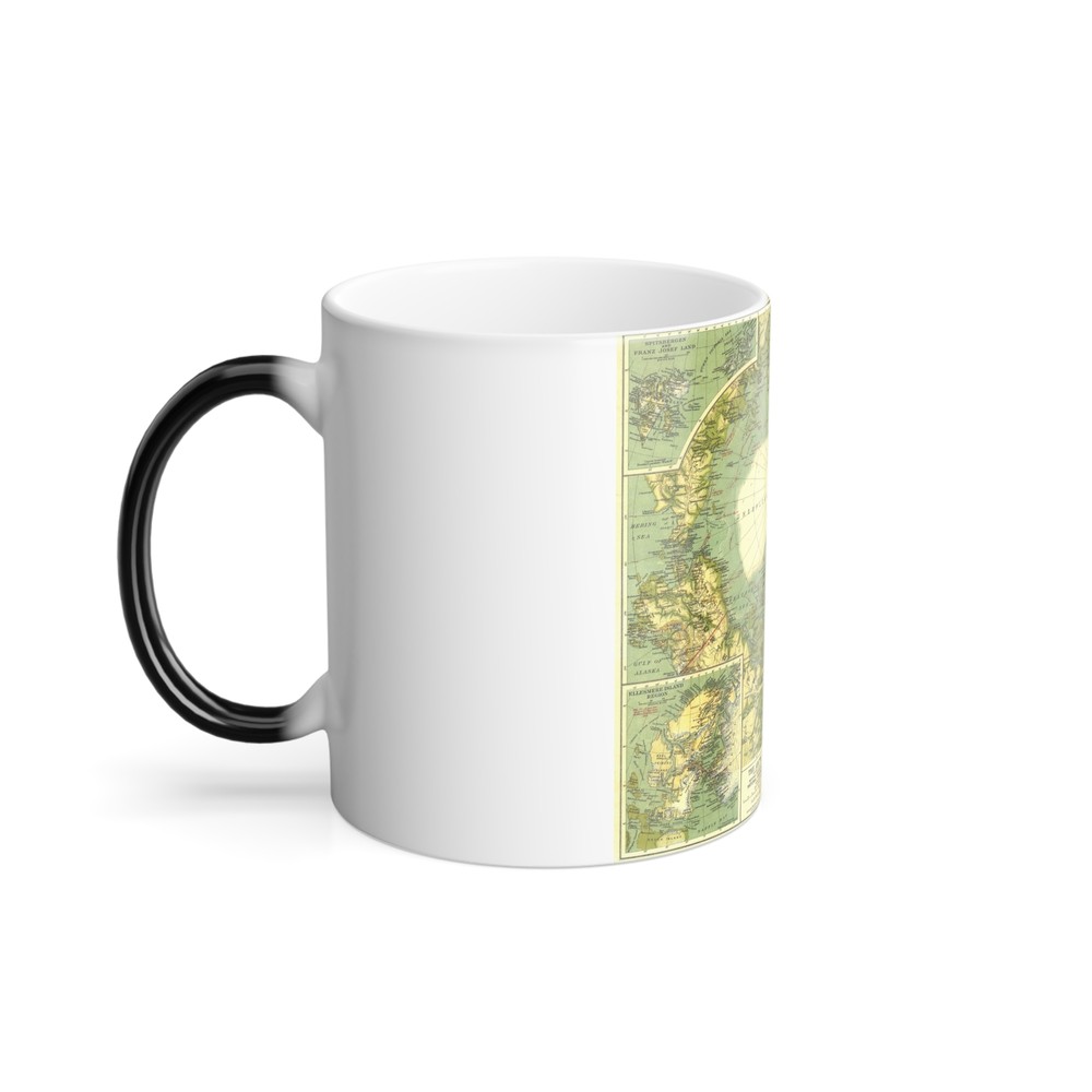 Arctic Regions (1925) (Map) Color Changing Mug 11oz