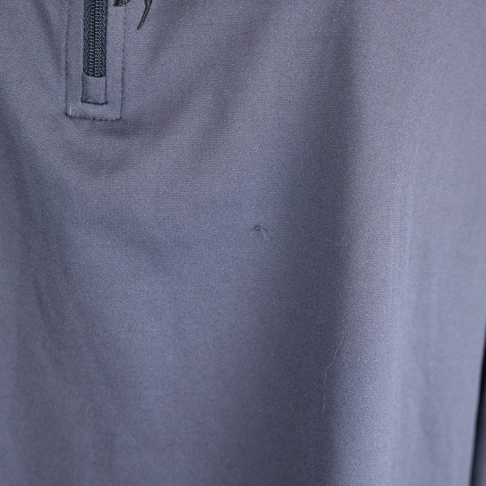 Spyder Gray Red Mens 1/4 Zip Performance Top Large