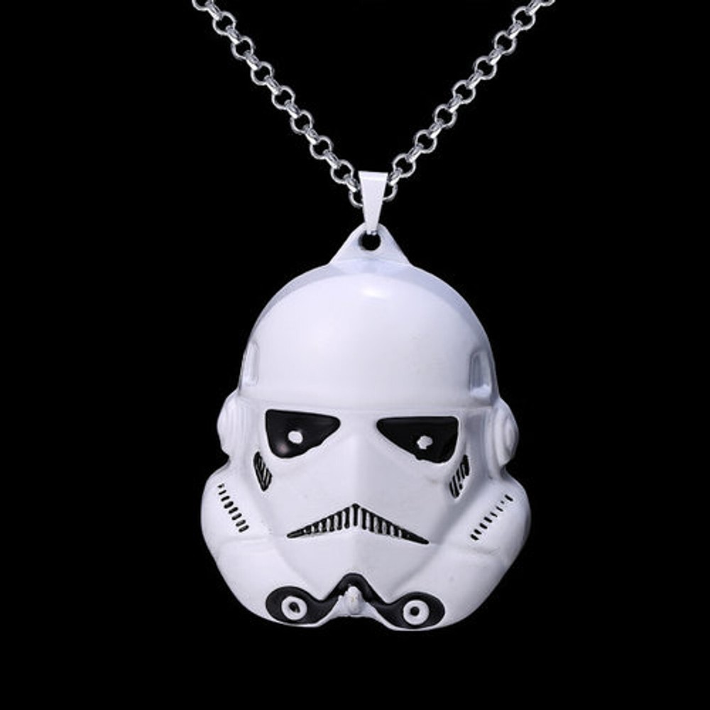 Stormtrooper Helmet Inspired Necklace NEW