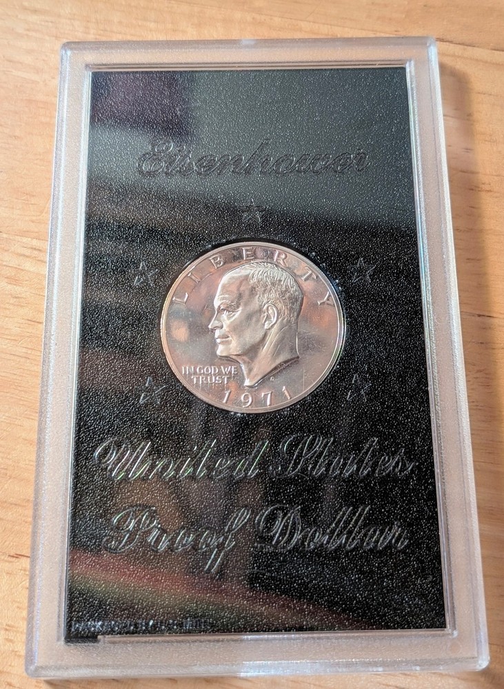 1971 S SILVER EISENHOWER DOLLAR - US MINT PROOF!  40% SILVER