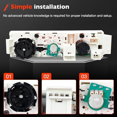 599-294 Front Climate Control Module A/C Heater Air Conditioning Panel,